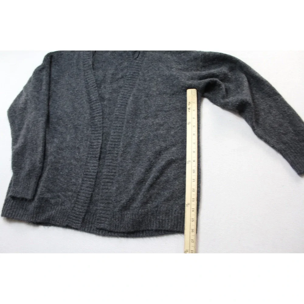 H&M Cardigan Women Small Gray Excellent Open Front Ribbed Knit L.O.G.G. Sweater